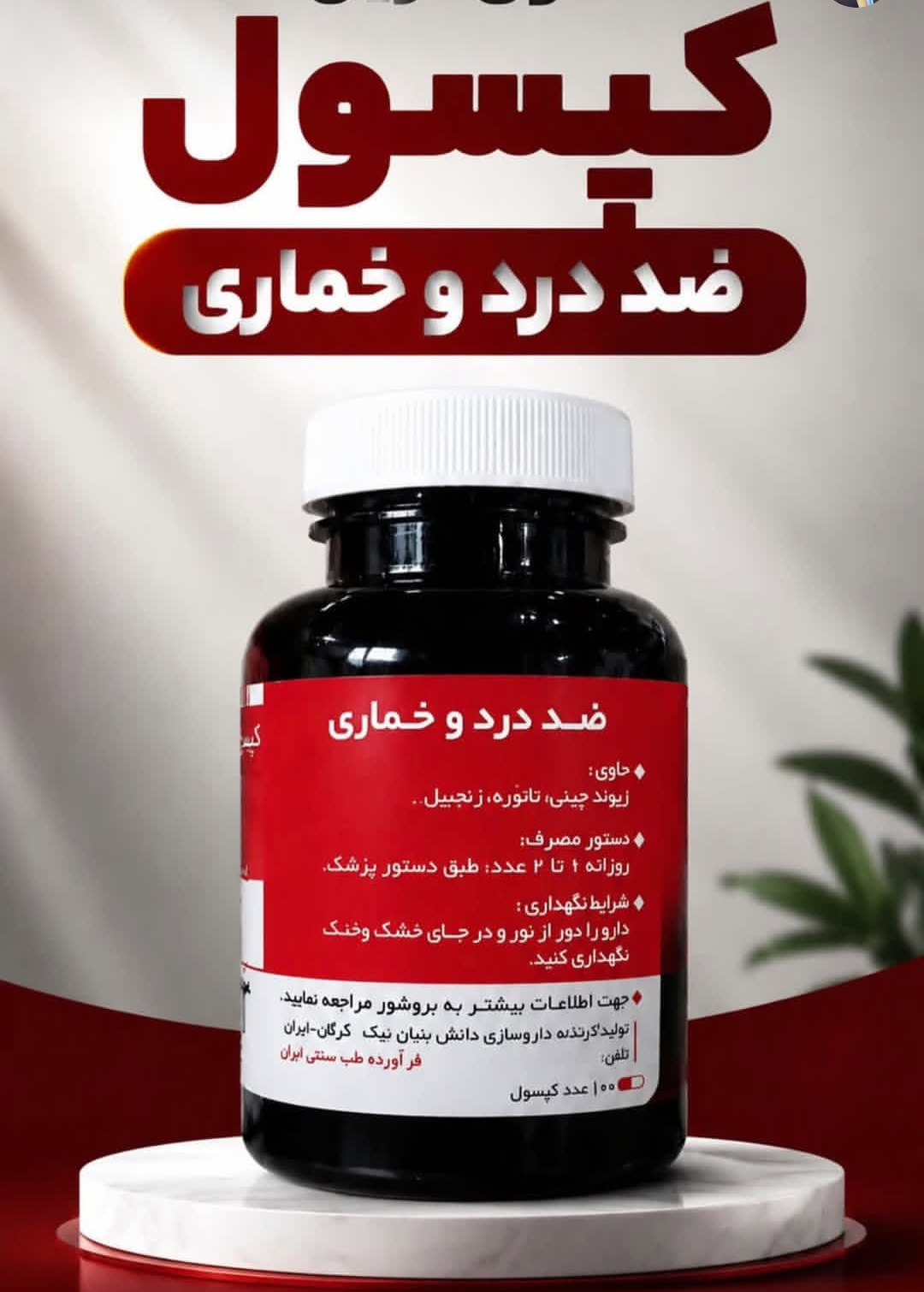20عدد کپسول گیاهی ترک اعتیاد نوگام مناسب ترک اعتیاد جهت تست-09926999011